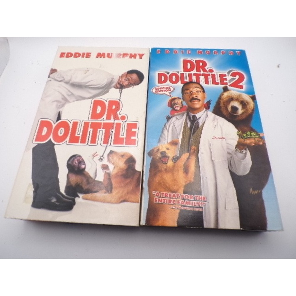 Dr Dolittle and Dr Dolittle 2 Eddie Murphy VHS Movies Special Edition